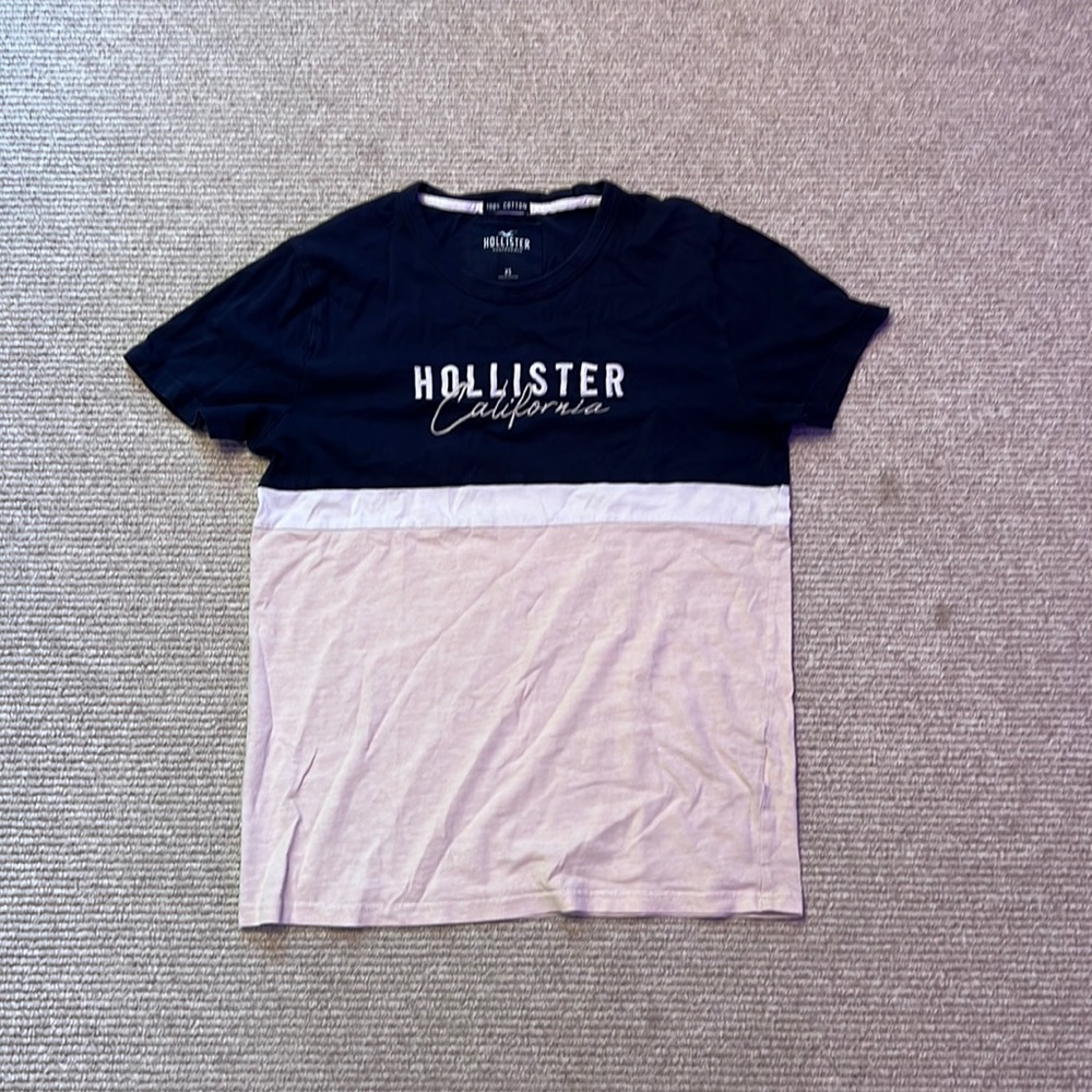 Hollister t shirt mens creme